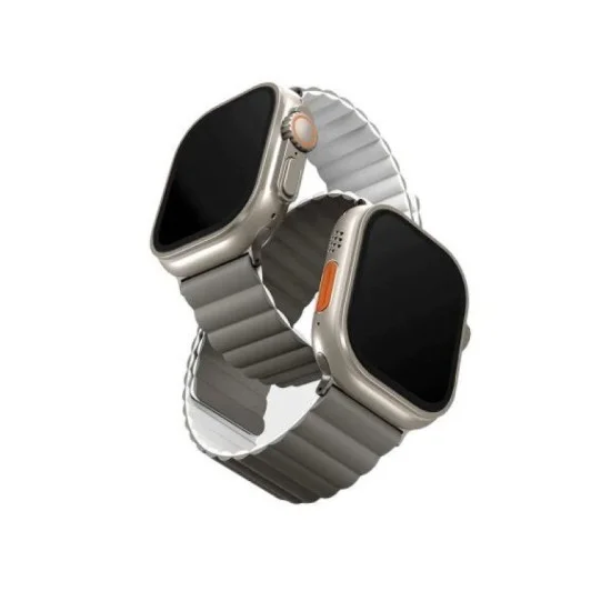 Uniq Revix Reversible Strap For Apple Watch 49/45/44Mm - White Gray